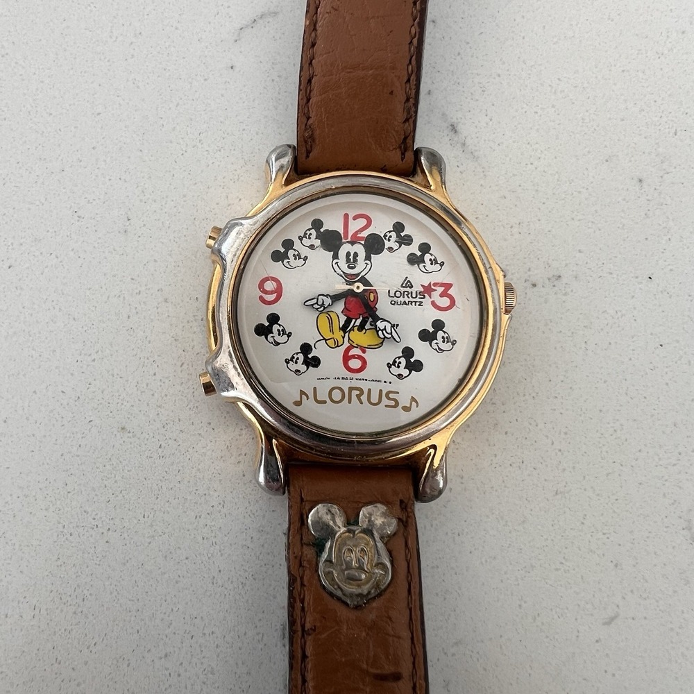 Vintage Lorus Mickey Mouse Musical Watch New Battery